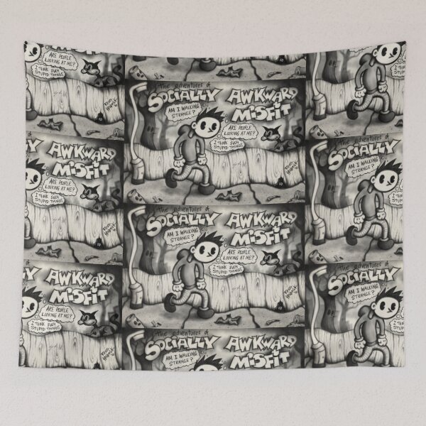 Item preview, The adventures of Socially Awkward Misfit designed and sold by Ross Hendrick.