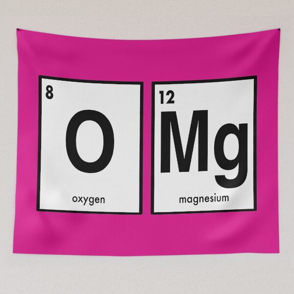 Item preview, OMG Periodic Table Pun designed and sold by Olivia Ossege.
