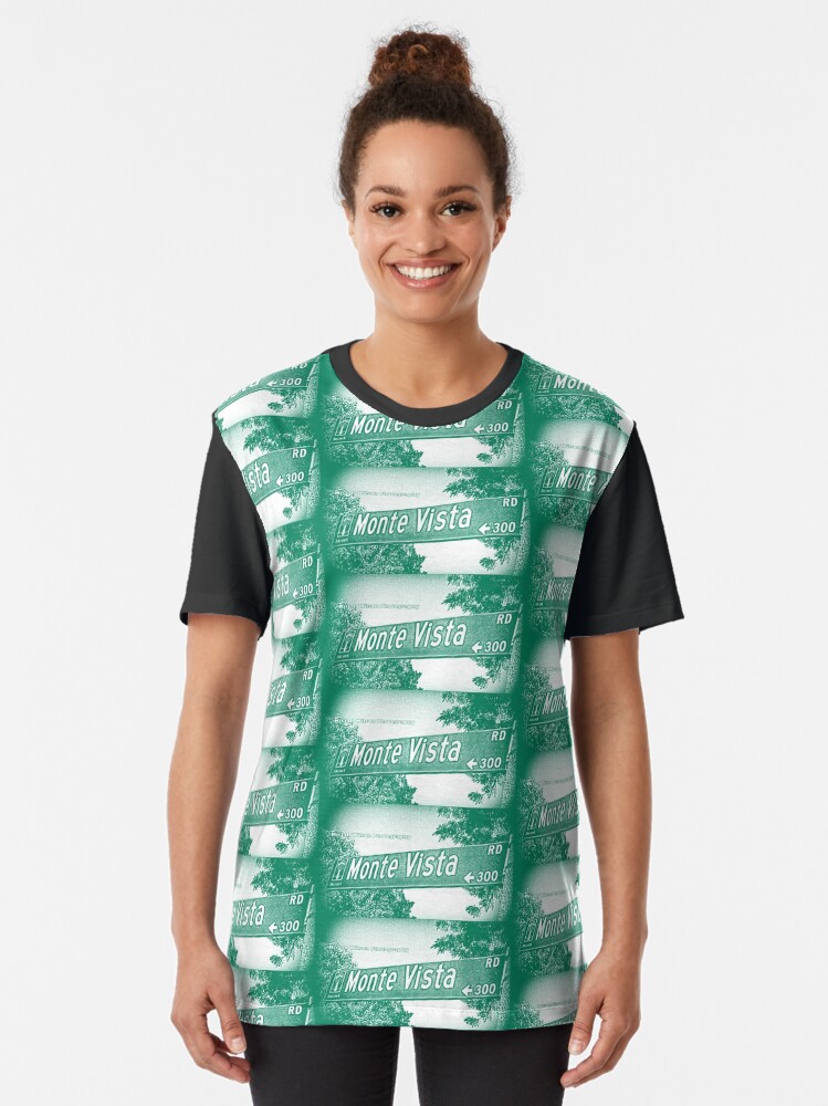 Alternate view of Monte Vista Road, Arcadia, CA by MWP Graphic T-Shirt