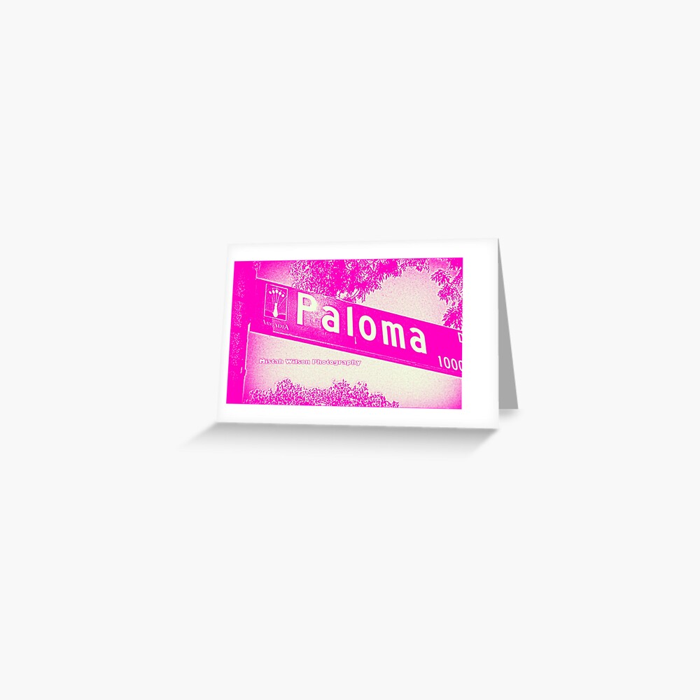 Paloma Drive, Arcadia, CA by MWP Greeting Card