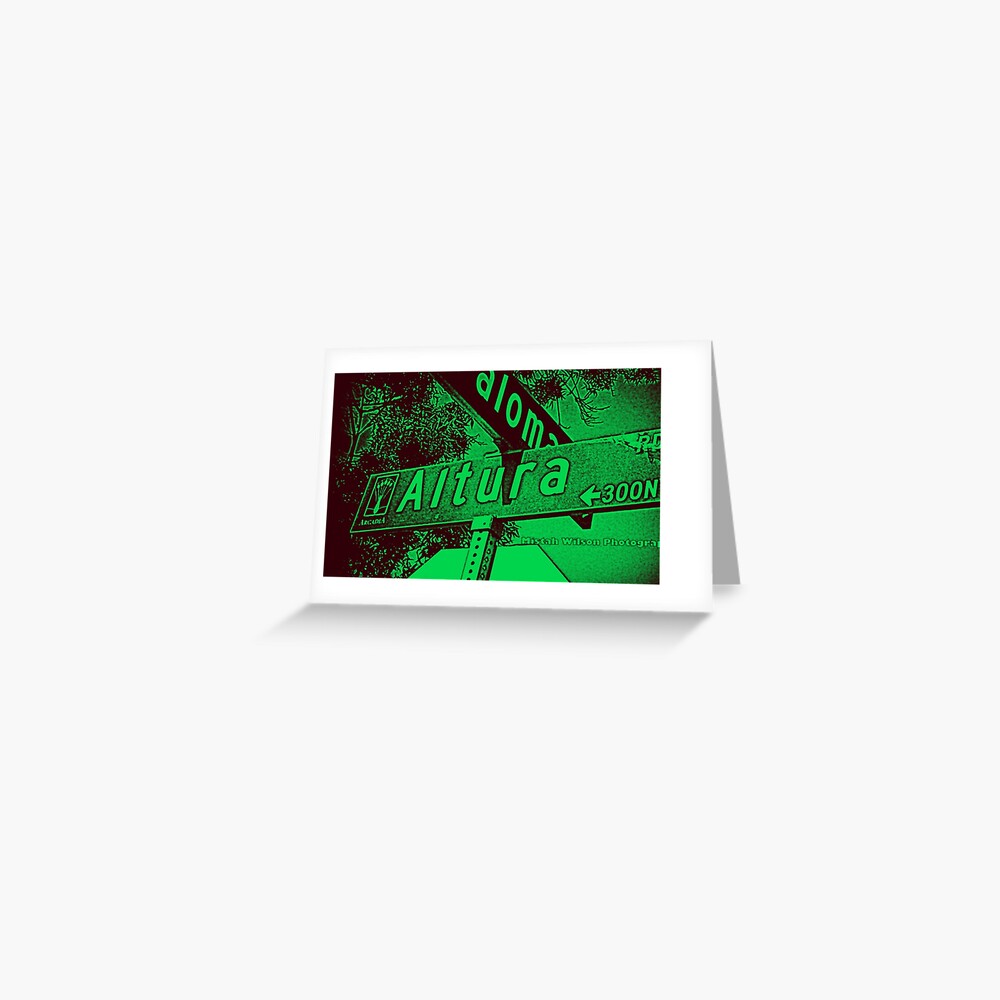 Altura Road, Arcadia, CA by MWP Greeting Card