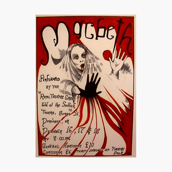 MacBeth ( Theatre Poster ) Photographic Print