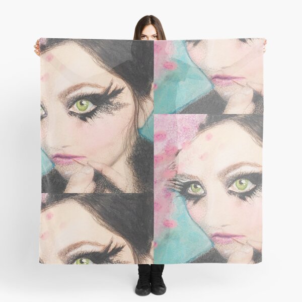 Fashion Beauty Eyelash Makeup Artist Mask Scarf