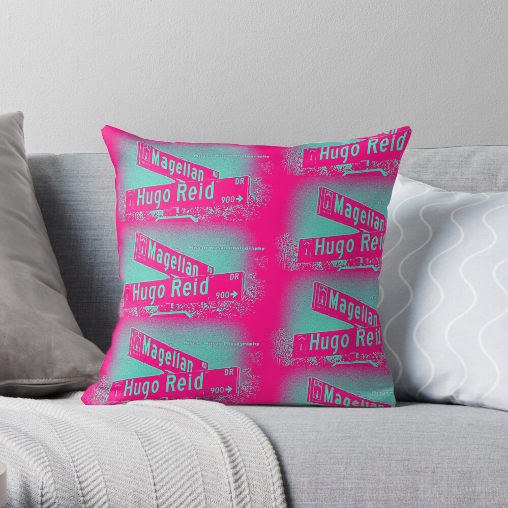 Magellan Road & Hugo Reid Drive, Arcadia, CA by MWP Throw Pillow