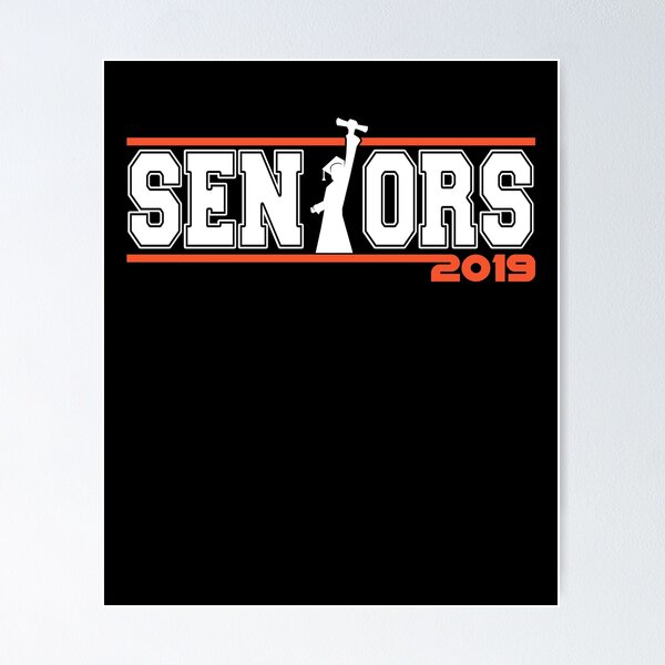 Item preview, Seniors 2019 New Best Design T-Shirt w Graduate Silhouette designed and sold by fermo.