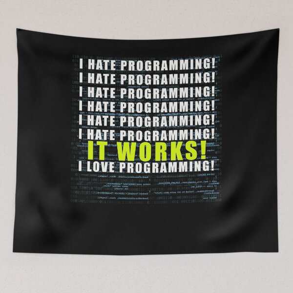 Item preview, Funny Programmer Joke - I hate Programming T-Shirt designed and sold by fermo.