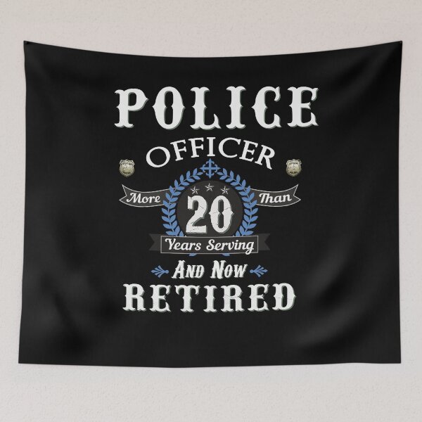 Item preview, Retired Police Officer T-Shirt 20 years of service as Cop designed and sold by fermo.