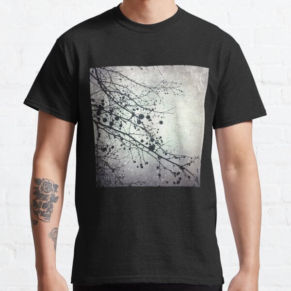 Silver Sky Photo Art - Bare Tree in Winter - Black and White Nature Art Classic T-Shirt