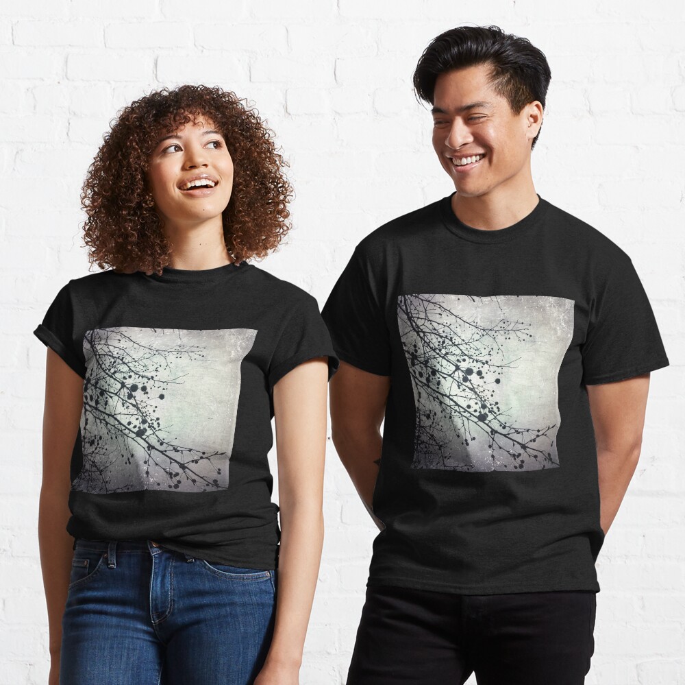Silver Sky Photo Art - Bare Tree in Winter - Black and White Nature Art Classic T-Shirt