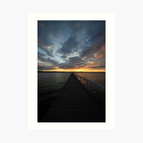 Long Jetty at Sunset Art Print