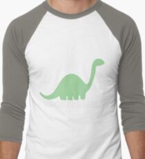 Vegetarian Dinosaur Logo Men's Baseball ¾ T-Shirt