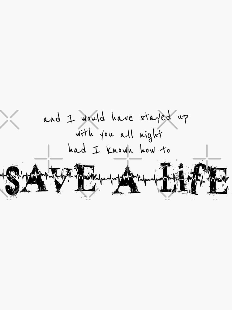 how-to-save-a-life-sticker-for-sale-by-oliviaossege-redbubble