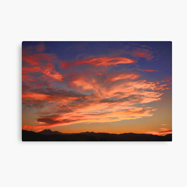 Rocky Mountains Front Range Sunset Canvas Print