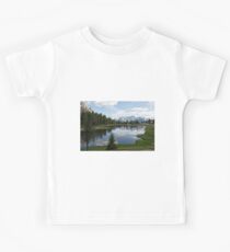 Camiseta para niños Lake Antorno, Veneto, Italy