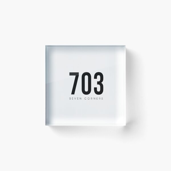 Item preview, Seven Corners, VA- 703 Area Code design designed and sold by CartoCreative.