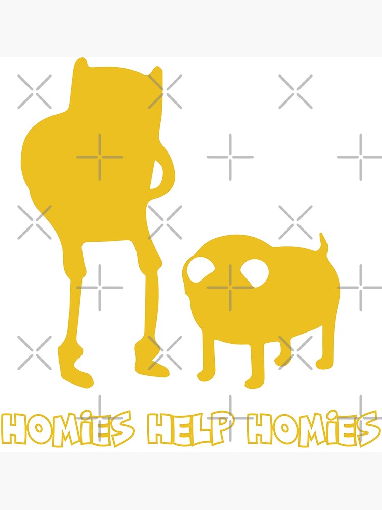Disover Homies help homies Premium Matte Vertical Poster