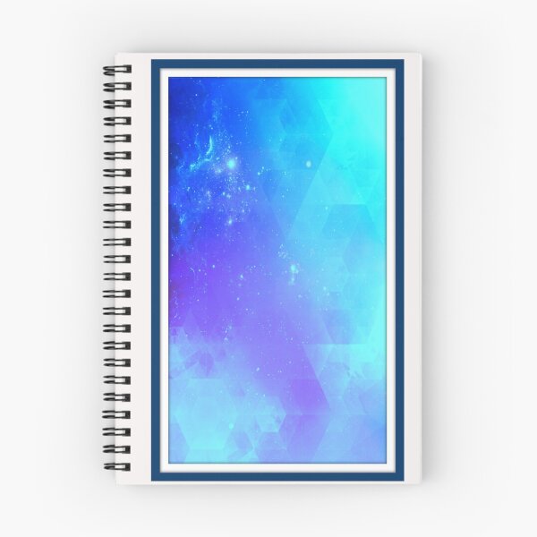 Item preview, Blue and Purple Universe Hex Pattern Framed designed and sold by videogamegenius.