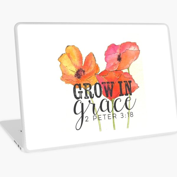 Grow in Grace Laptop Skin