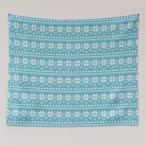 Item preview, Scandinavian ornament blue and white designed and sold by fuzzyfox.