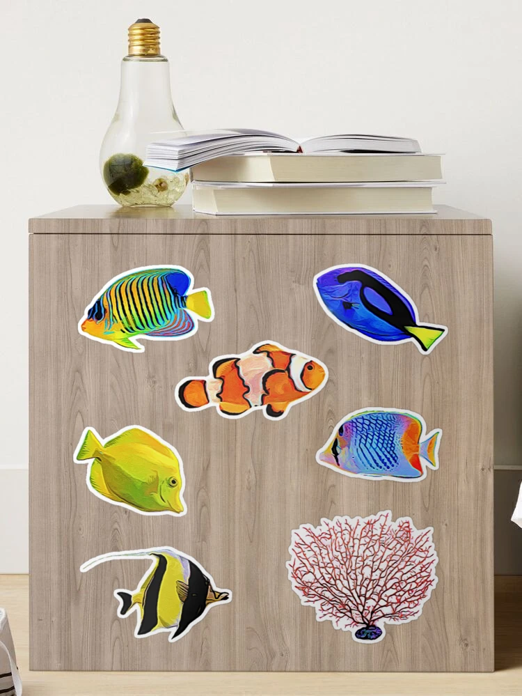 50 Fish Aquarium Ocean Stickers Fishing Decals Deep Sea Pack Set Lot -  International Society of Hypertension