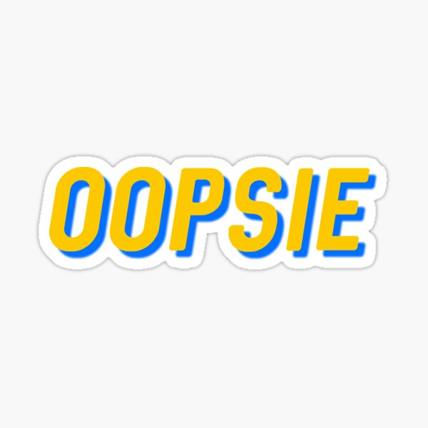 Vista previa del artículo con la obra «oopsie», diseñado y vendido por rj-xo.