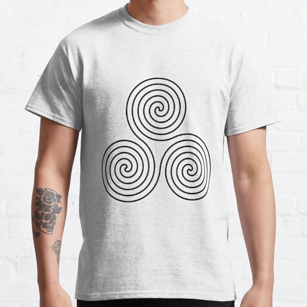 #Mystical #Triple #Spiral #Symbol Image  Classic T-Shirt