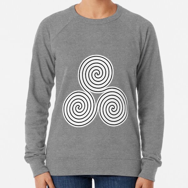 #Mystical #Triple #Spiral #Symbol Image  Lightweight Sweatshirt