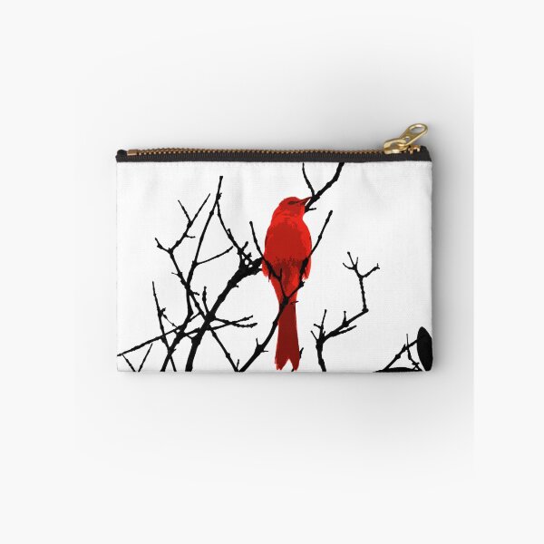Item preview, Red bird on a black tree designed and sold by Follow the Hedgehog.