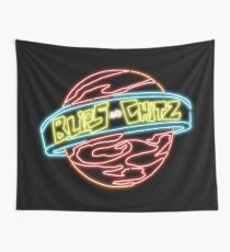 Neon Blips and Chits Logo Wall Tapestry