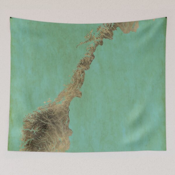 Item preview, Historical-styled Map of Norway designed and sold by Henrik Gulliksen Schüller.