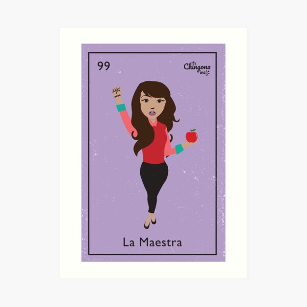La maestra Lámina artística