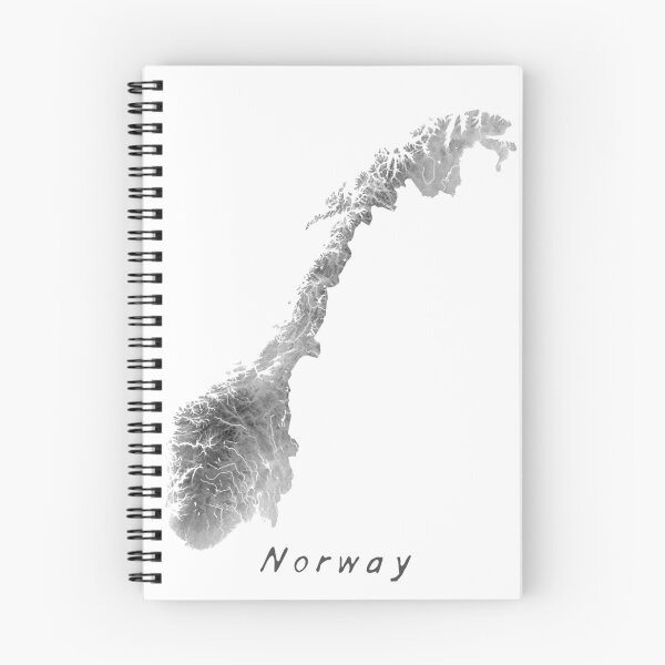 Item preview, Historical-styled Map of Norway (Sketch) designed and sold by Henrik Gulliksen Schüller.
