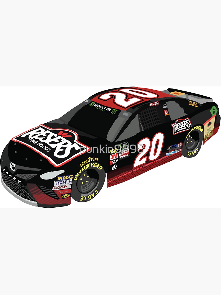 "Erik Jones' Race Car Illustrated" Sticker for Sale by punkin9898