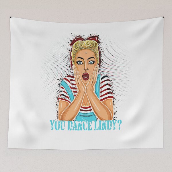 Item preview, You Dance Lindy? - Lindy Hop Swing Dance Pop Art T-Shirt designed and sold by Dubbra.