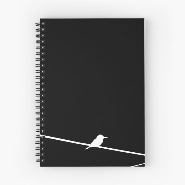 Item preview, White bird on black designed and sold by Follow the Hedgehog.