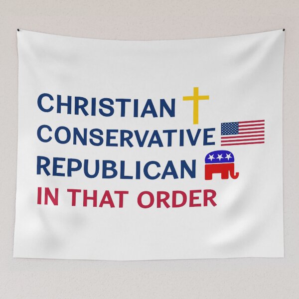 Item preview, Christian Conservative Republican In That Order! designed and sold by AmericanArt.