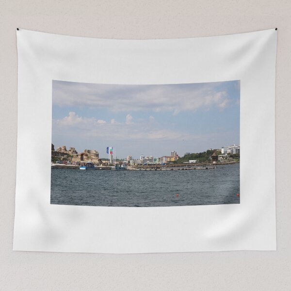Item preview, Nessebar cityscape Bulgaria summer season designed and sold by goceris.