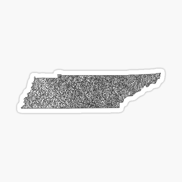 Tennessee Map Sticker