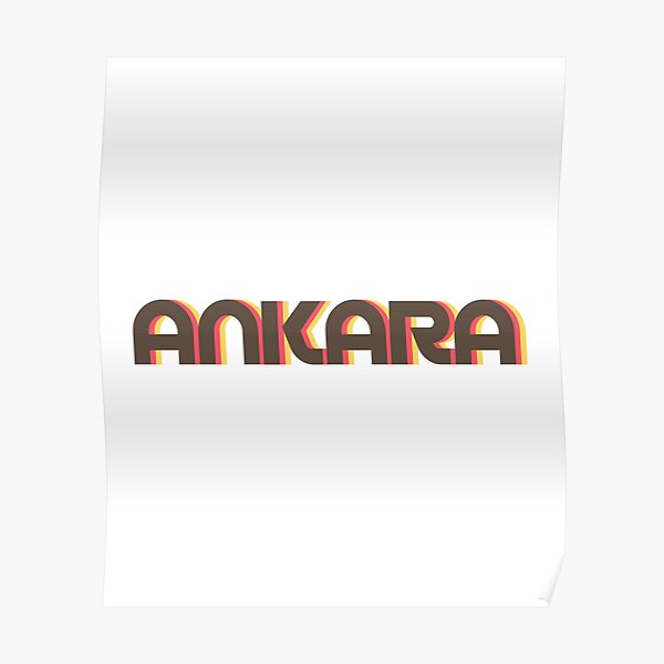 Ankara Retro Poster