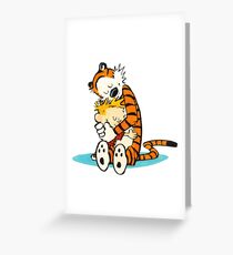 Calvin und Hobbes Hug Grußkarte