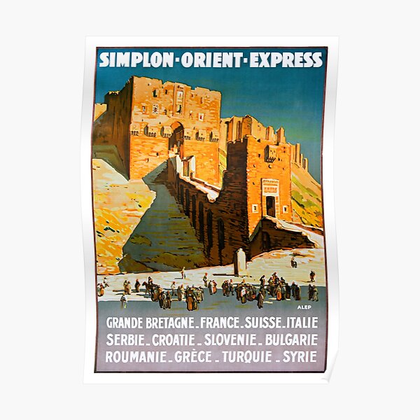 Alep Syria Vintage Travel Poster Restored Poster