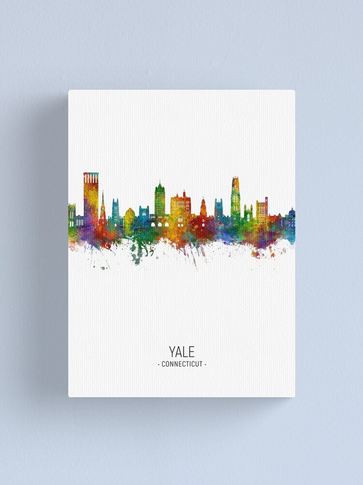 Alternate view of Yale Connecticut Skyline Canvas Print