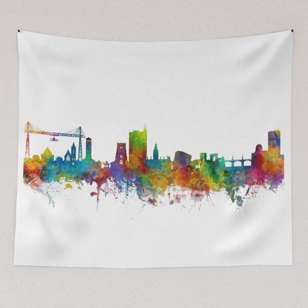 Artikelvorschau, Newport Wales Skyline entworfen und verkauft von ArtPrints.