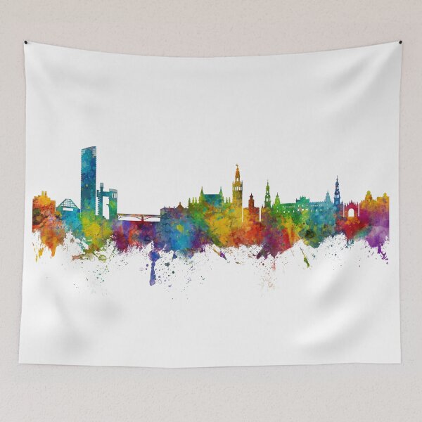 Item preview, Sevilla Spain Skyline designed and sold by ArtPrints.