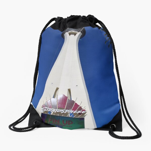 Stratosphere Tower Las Vegas Nevada America Drawstring Bag