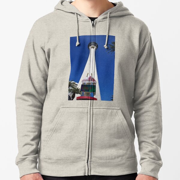 Stratosphere Tower Las Vegas Nevada America Zipped Hoodie