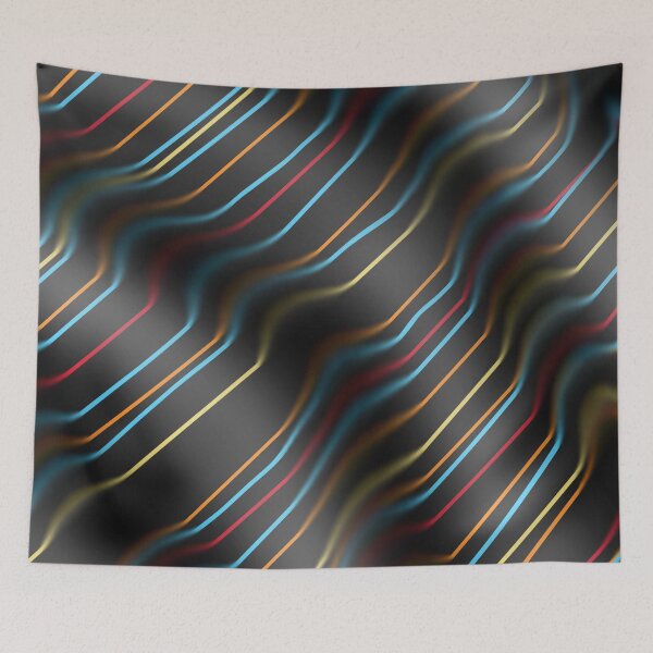 Item preview, Black, and Colors Wavy Lines designed and sold by ReplyGirl.