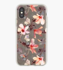 Coral Hibiscus iPhone Case