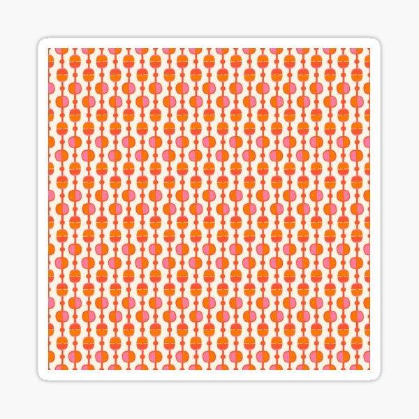 Mid Century Retro Dots Sticker