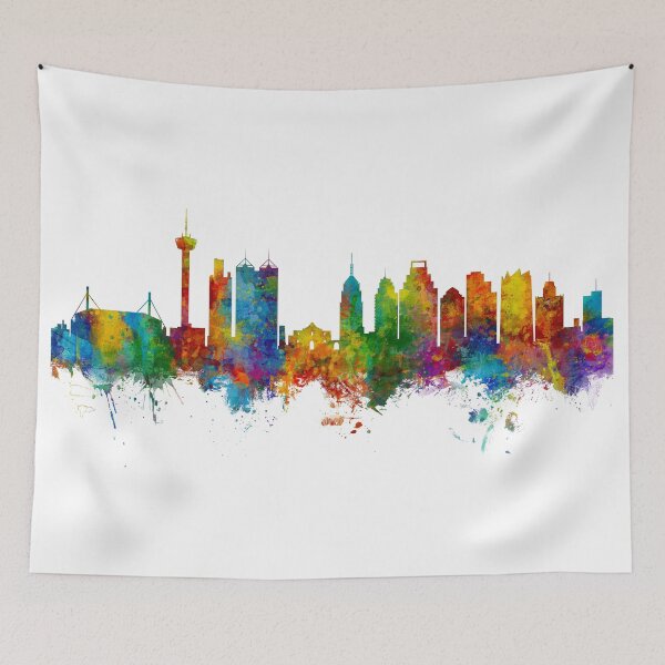 Item preview, San Antonio Texas Skyline designed and sold by ArtPrints.